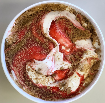 Strawberry Cheesecake Homemade Ice Cream